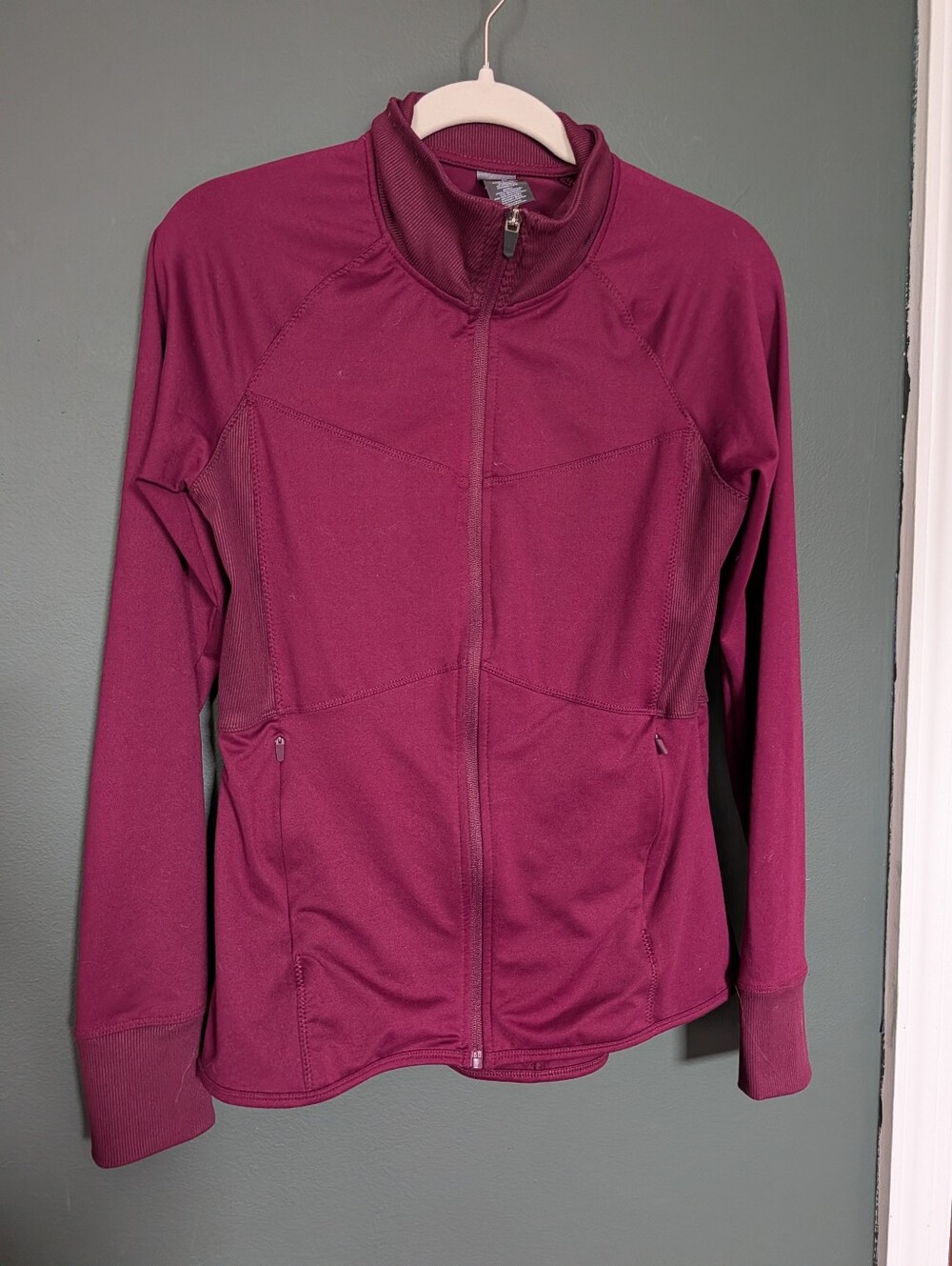 Champion Full-Zip Utility Jacket in Berry